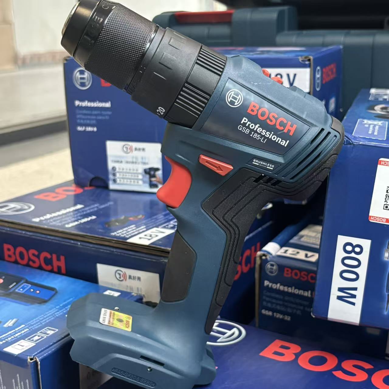 Bosch Drill Gsb 18V - BOSCH GSB 185-LI Bezszczotkowy Bezprzewodowy Wiertarko-Wkrętarka