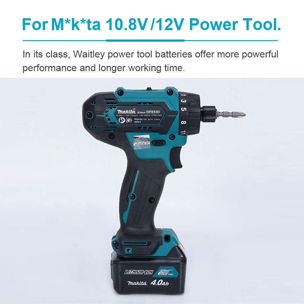 Akumulator litowy 12V 4000mAh  – Makita Drill Hp1640 recenzja i cena
