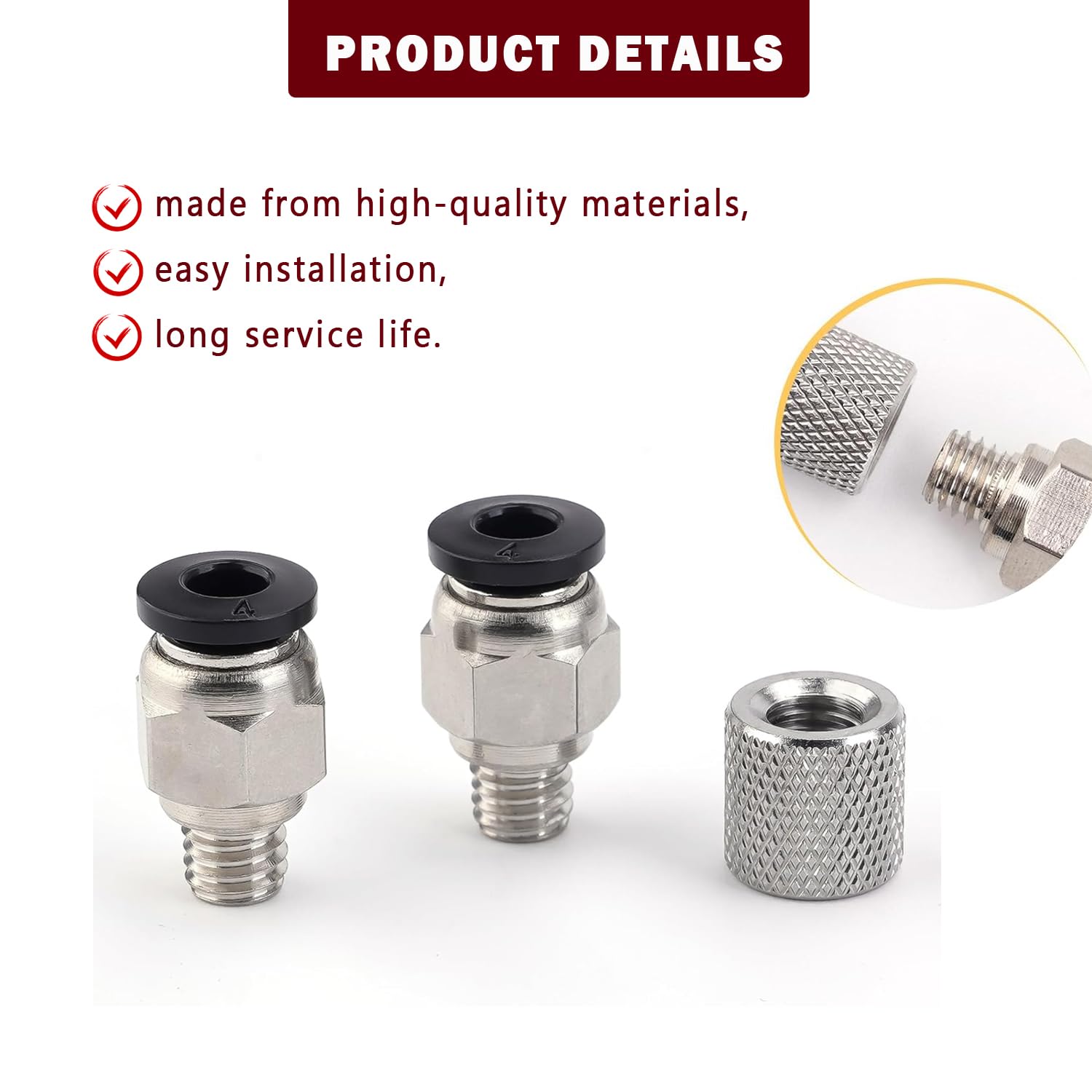 Złączki pneumatyczne ze stali  – Ptfe Tape Thread recenzja i cena